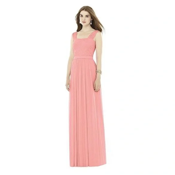 blush pink wrap bridesmaid dresses Apricot Jacquard Corset Slip Maxi Dress & Reviews - Apricot - Dresses main image 1